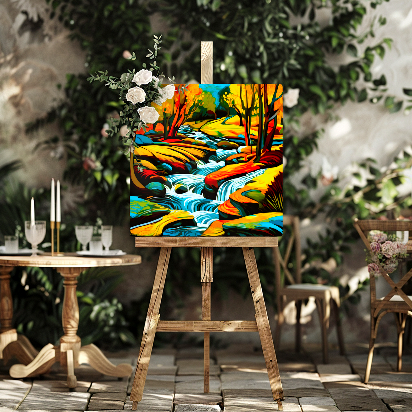 Downstream Forest 4, Printed On High Gloss Aluminium To Enhance Colour And Detail, Unique Image, Art Is A Gift For A Lifetime..