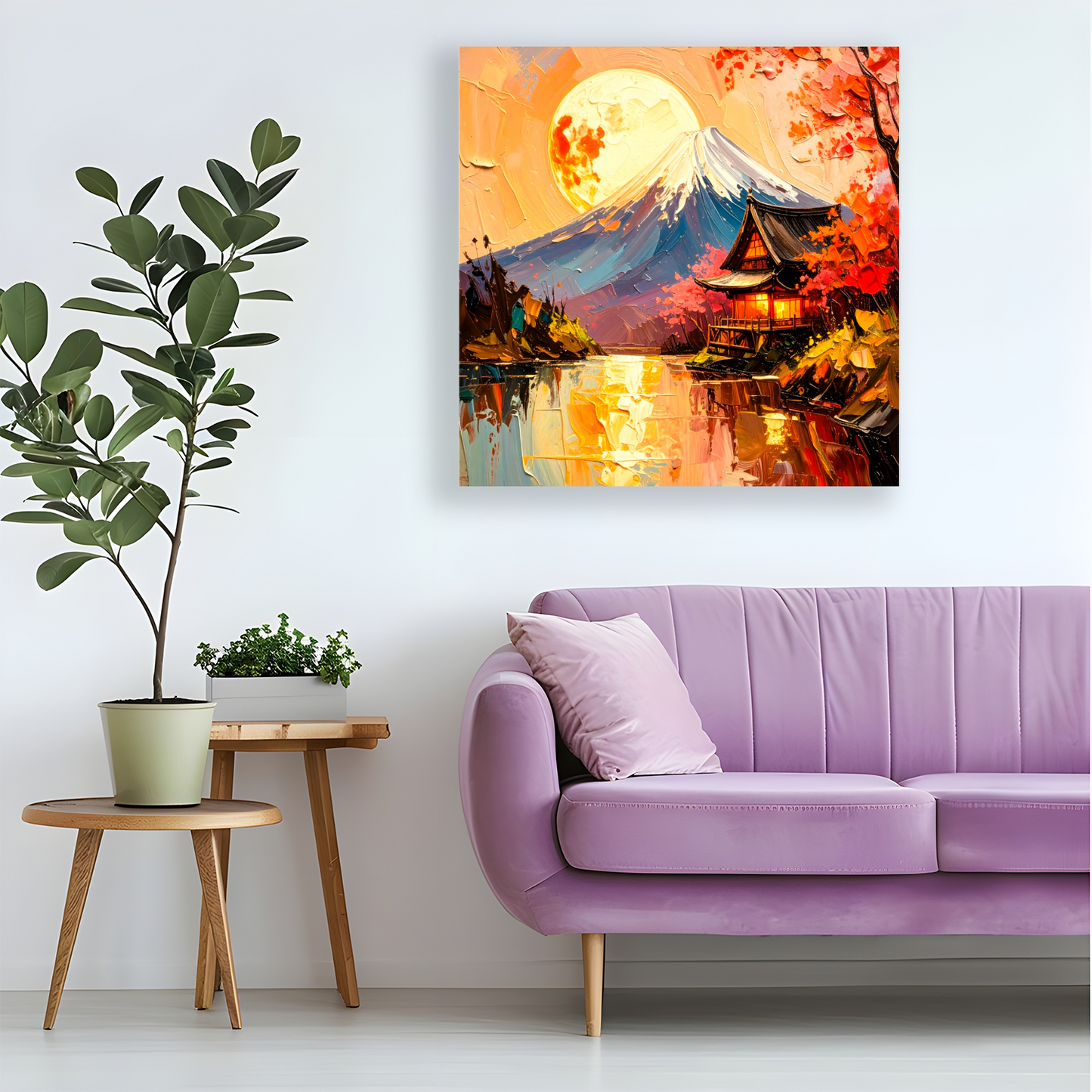Japanese Landscape 1, Canvas Wall Art, Unique Image, Vivid Colours, Great Gift Ideas, Perfect Wall Décor, A gift For A Lifetime...