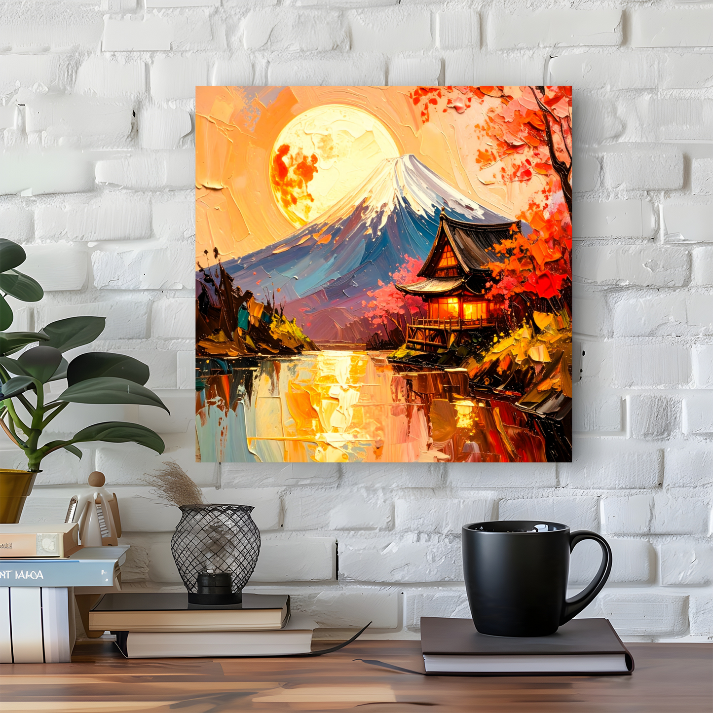Japanese Landscape 1, Canvas Wall Art, Unique Image, Vivid Colours, Great Gift Ideas, Perfect Wall Décor, A gift For A Lifetime...