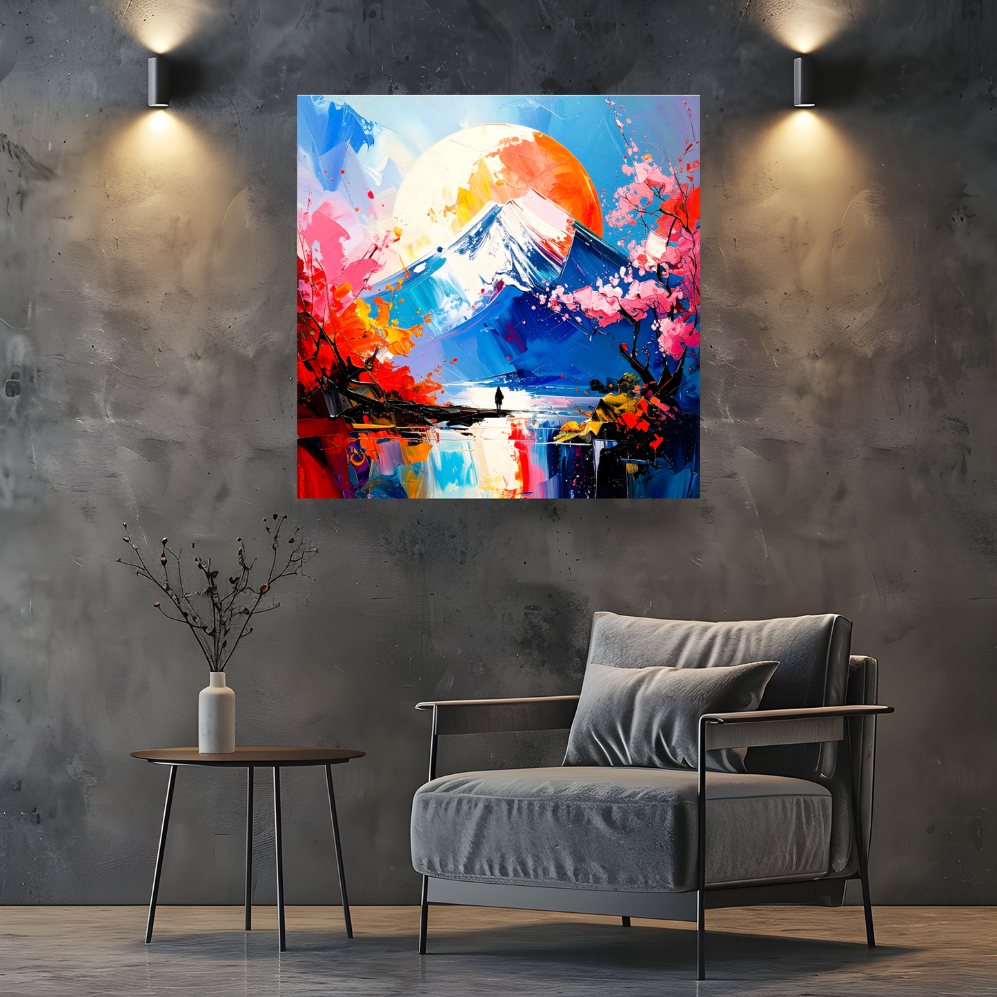 Japanese Landscape 2, Canvas Wall Art, Unique Image, Vivid Colours, Great Gift Ideas, Perfect Wall Décor, A gift For A Lifetime...