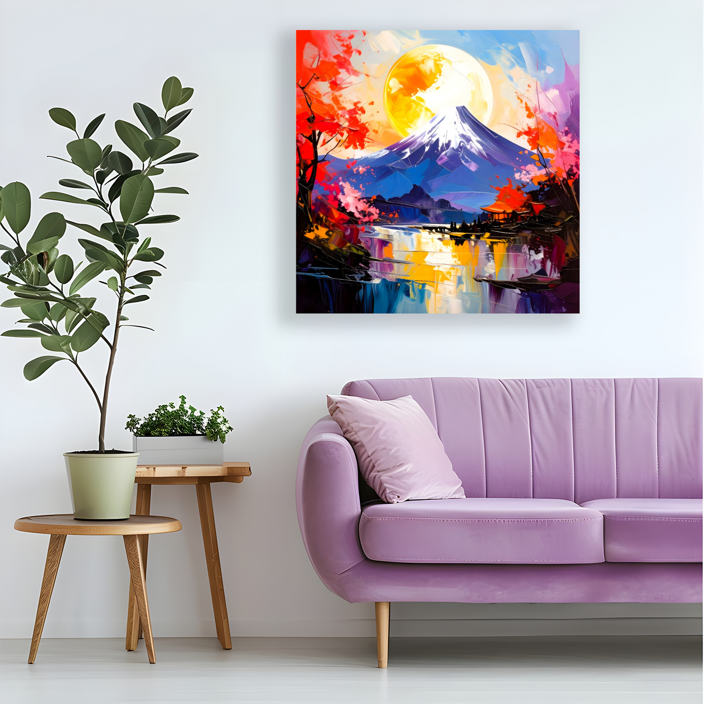 Japanese Landscape 3, Canvas Wall Art, Unique Image, Vivid Colours, Great Gift Ideas, Perfect Wall Décor, A gift For A Lifetime...