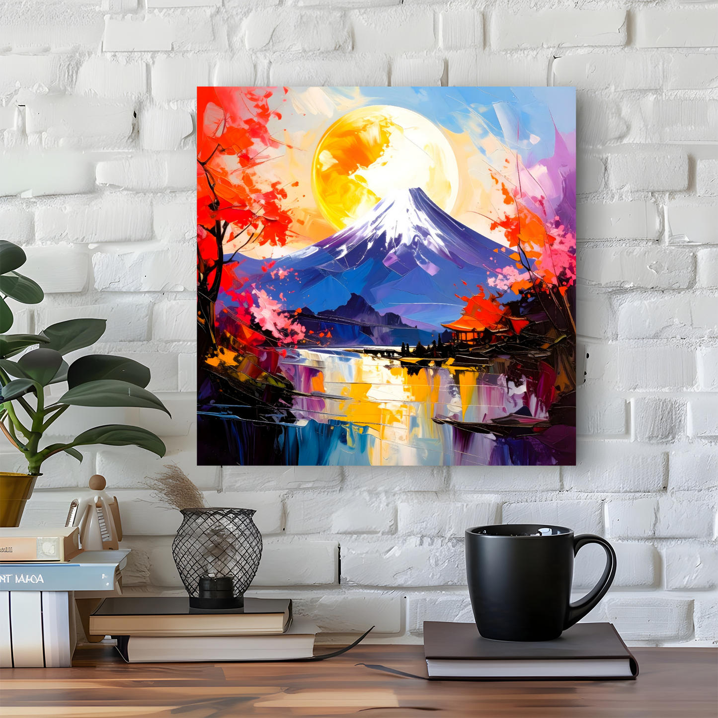 Japanese Landscape 3, Canvas Wall Art, Unique Image, Vivid Colours, Great Gift Ideas, Perfect Wall Décor, A gift For A Lifetime...