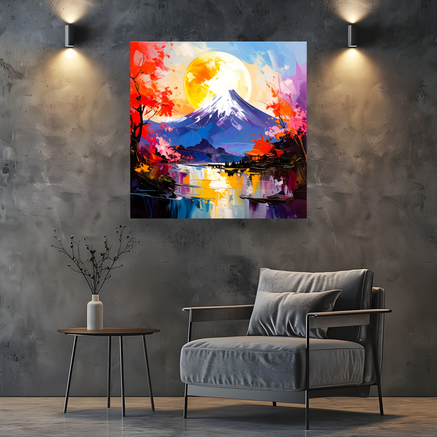 Japanese Landscape 3, Canvas Wall Art, Unique Image, Vivid Colours, Great Gift Ideas, Perfect Wall Décor, A gift For A Lifetime...