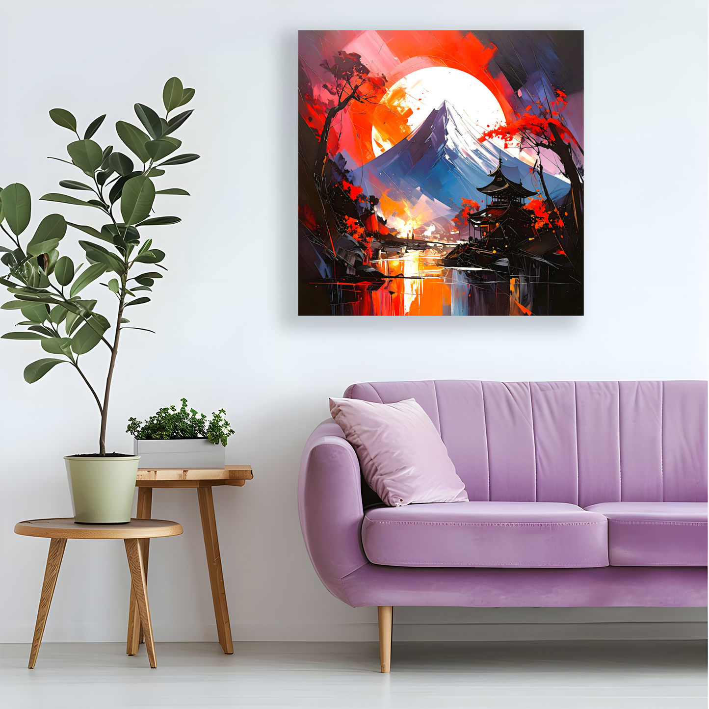 Japanese Landscape 4, Canvas Wall Art, Unique Image, Vivid Colours, Great Gift Ideas, Perfect Wall Décor, A gift For A Lifetime...