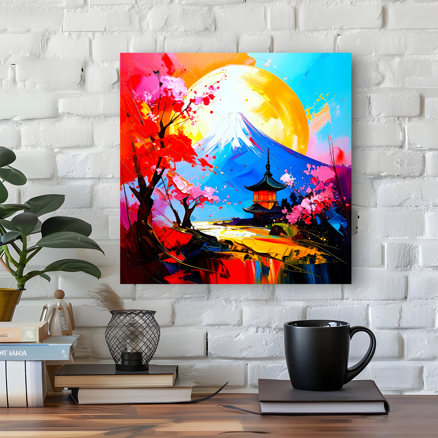 Japanese Landscape 5, Canvas Wall Art, Unique Image, Vivid Colours, Great Gift Ideas, Perfect Wall Décor, A gift For A Lifetime...