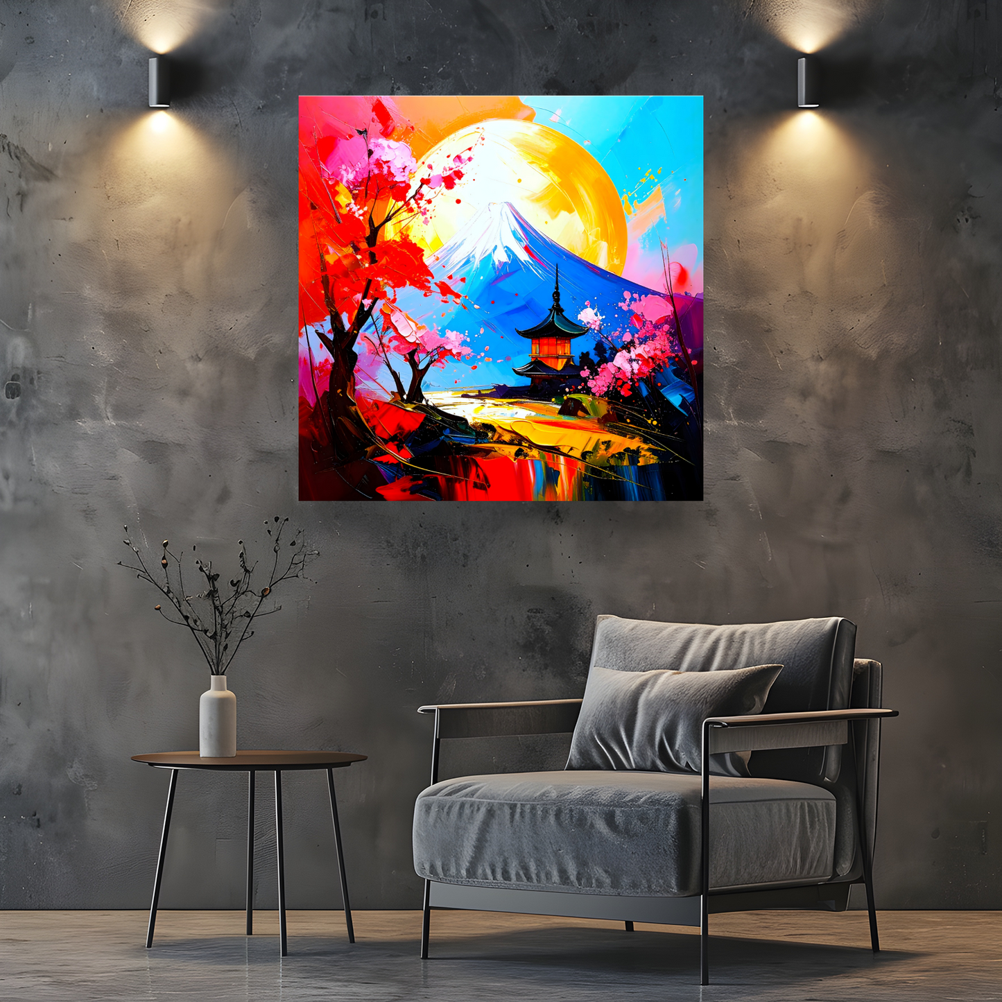 Japanese Landscape 5, Canvas Wall Art, Unique Image, Vivid Colours, Great Gift Ideas, Perfect Wall Décor, A gift For A Lifetime...