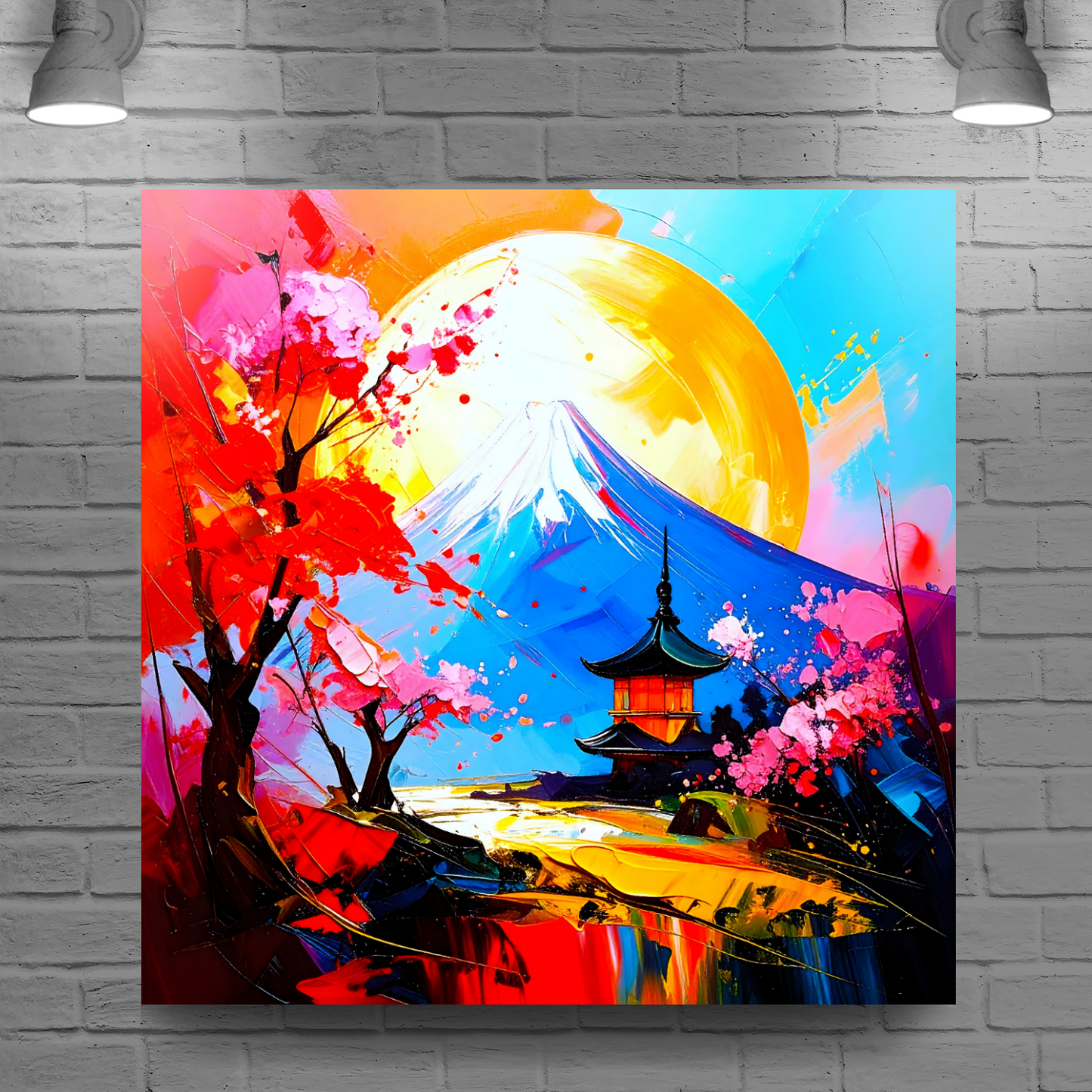 Japanese Landscape 5, Canvas Wall Art, Unique Image, Vivid Colours, Great Gift Ideas, Perfect Wall Décor, A gift For A Lifetime...