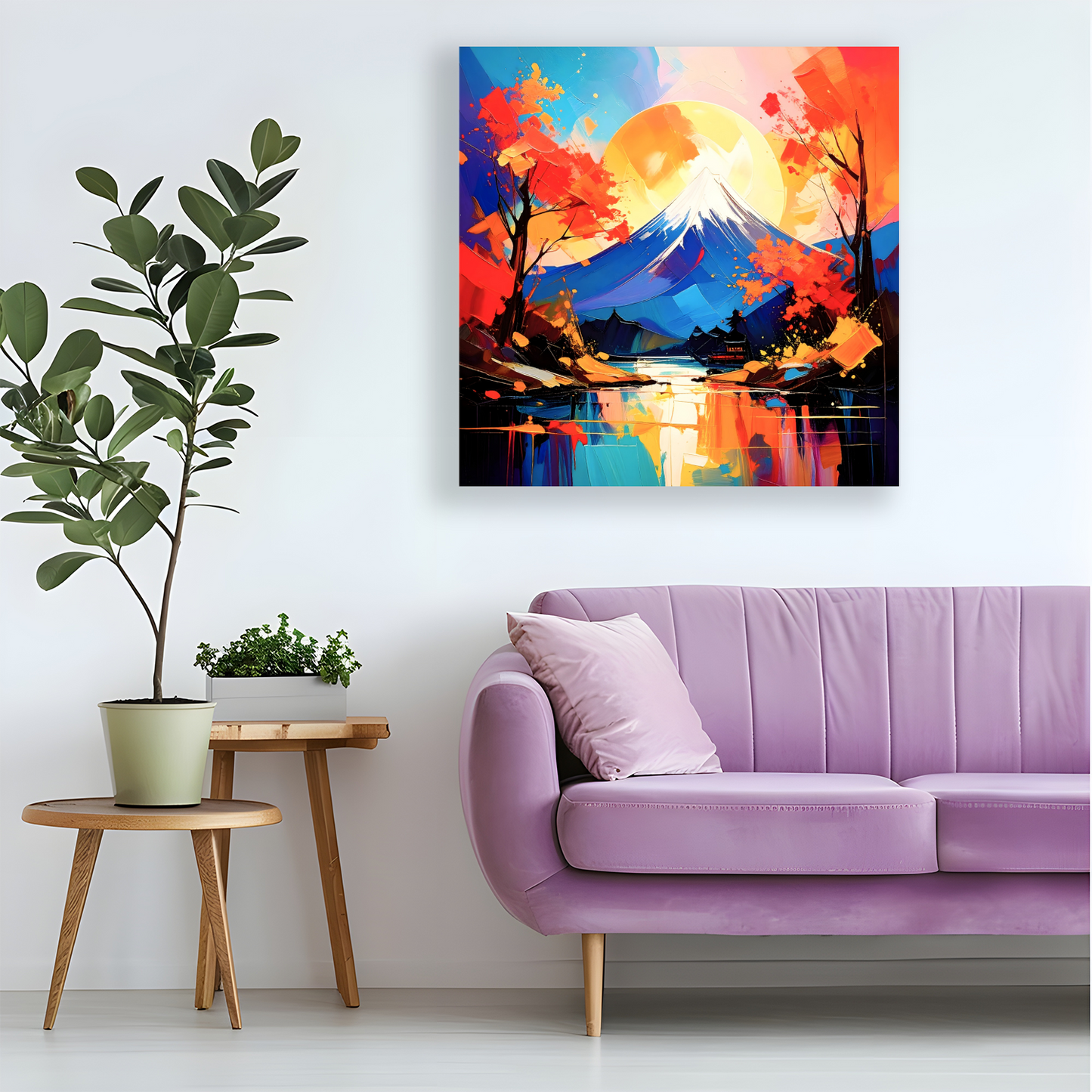 Japanese Landscape 6, Print On Canvas, Vivid Colours, Great Gift Idea, Perfect Wall Décor, A Gift For A Lifetime...