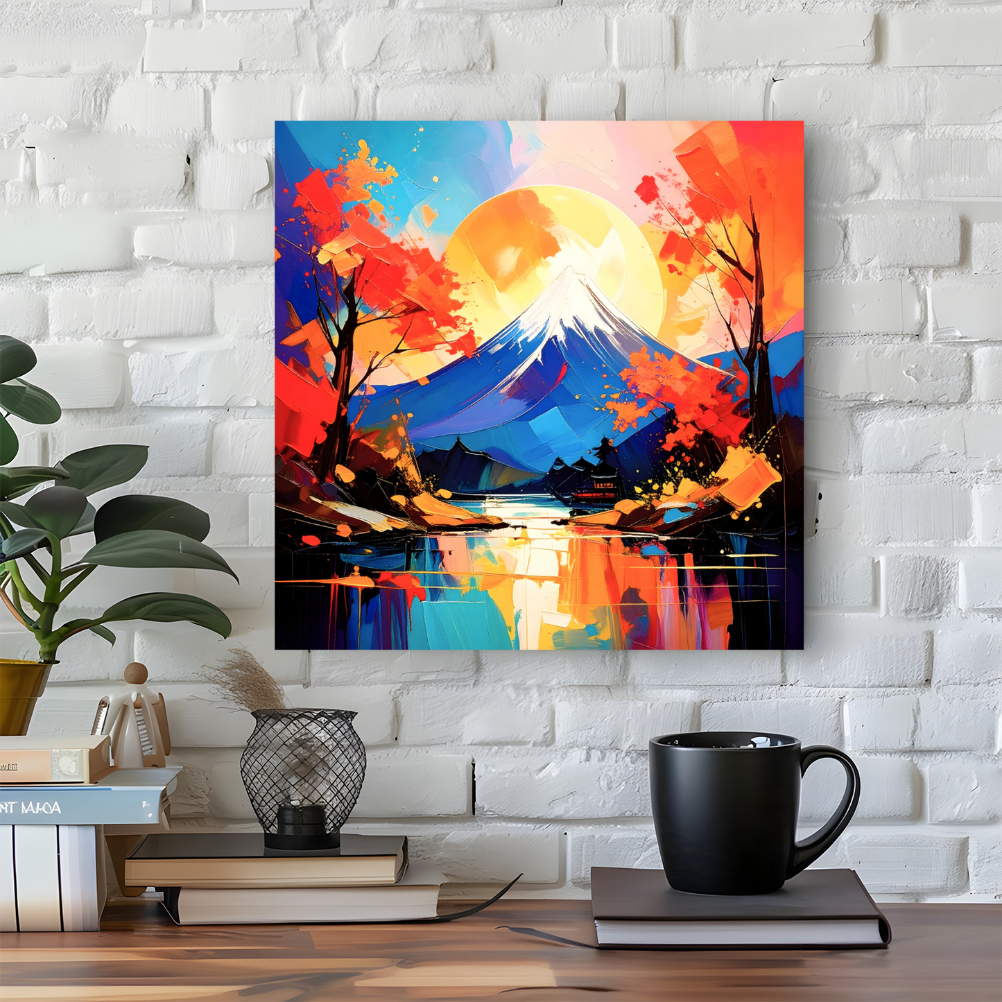 Japanese Landscape 6, Print On Canvas, Vivid Colours, Great Gift Idea, Perfect Wall Décor, A Gift For A Lifetime...