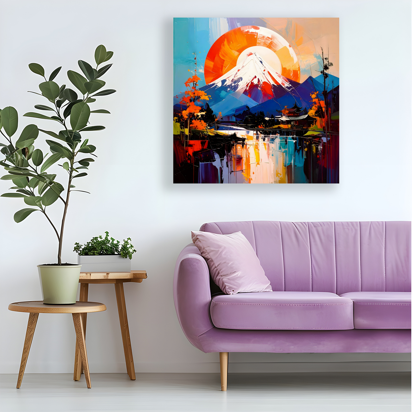 Japanese Landscape 7, Canvas Wall Art, Unique Image, Vivid Colours, Great Gift Ideas, Perfect Wall Décor, A Gift For A Lifetime...