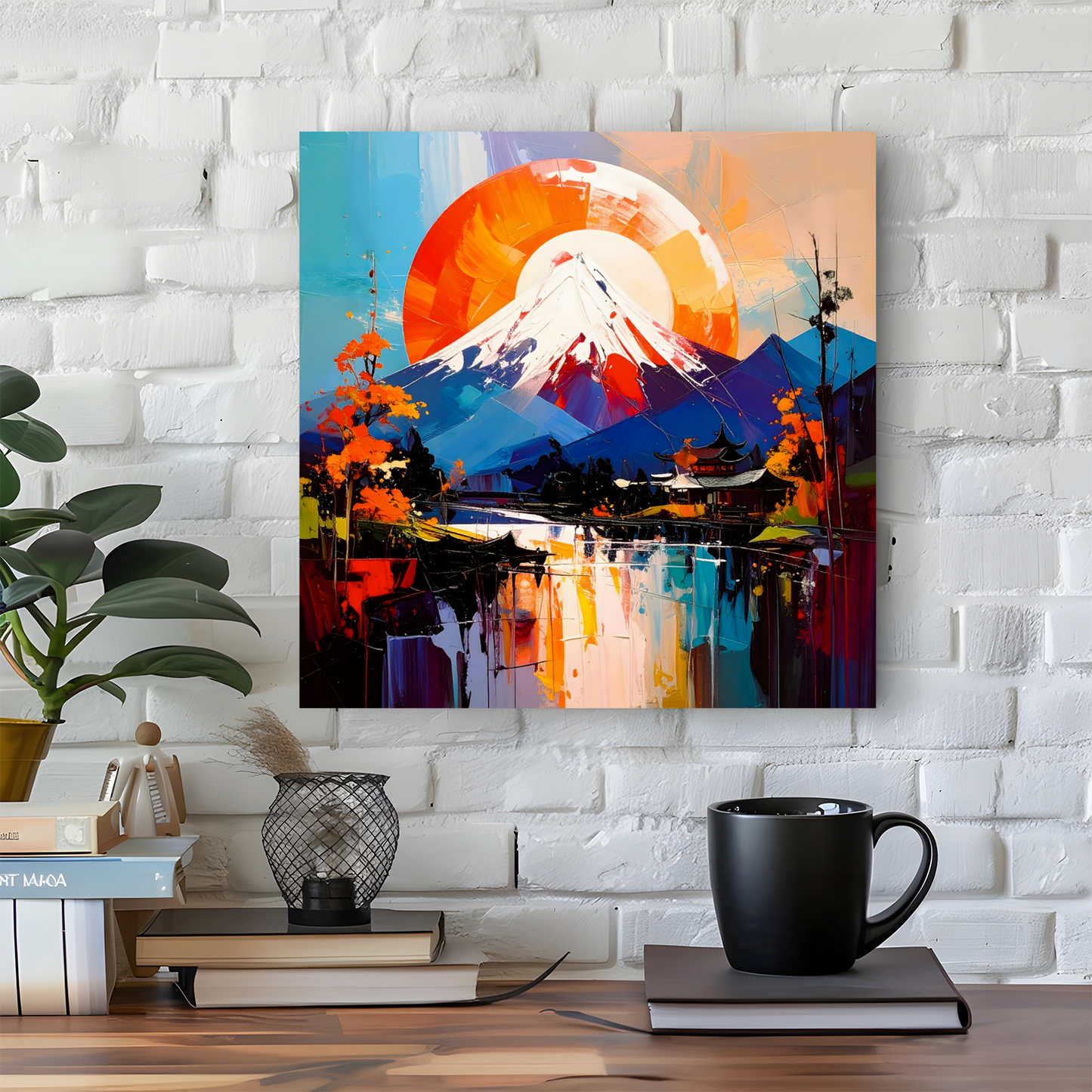 Japanese Landscape 7, Canvas Wall Art, Unique Image, Vivid Colours, Great Gift Ideas, Perfect Wall Décor, A Gift For A Lifetime...
