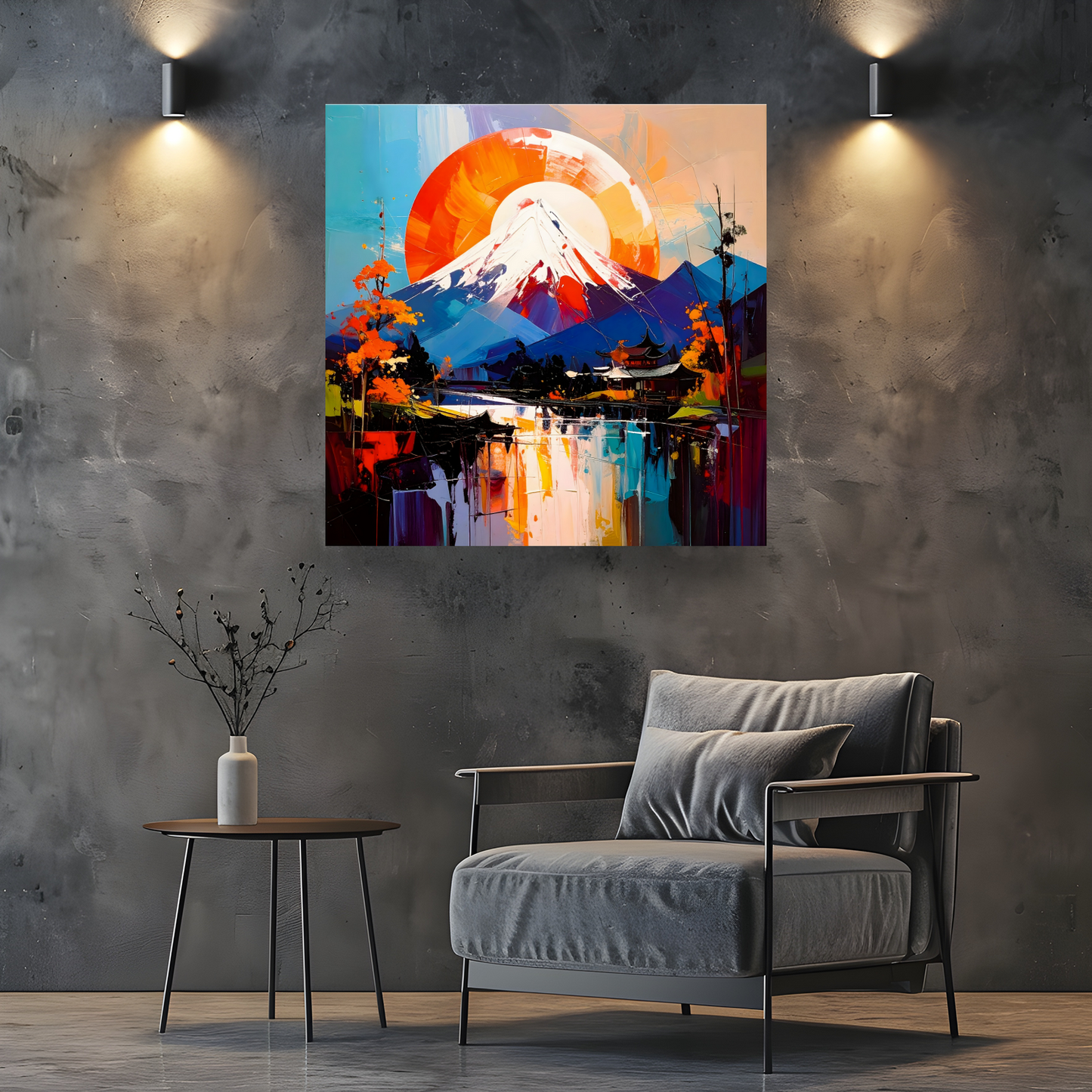 Japanese Landscape 7, Canvas Wall Art, Unique Image, Vivid Colours, Great Gift Ideas, Perfect Wall Décor, A Gift For A Lifetime...