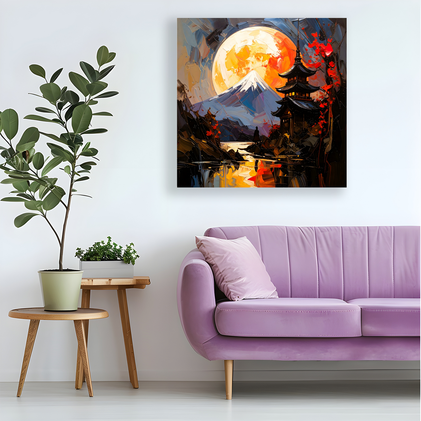 Japanese Landscape 8, Canvas Wall Art, Unique Image, Vivid Colours, Great Gift Ideas, Perfect Wall Décor, A Gift For A Lifetime...