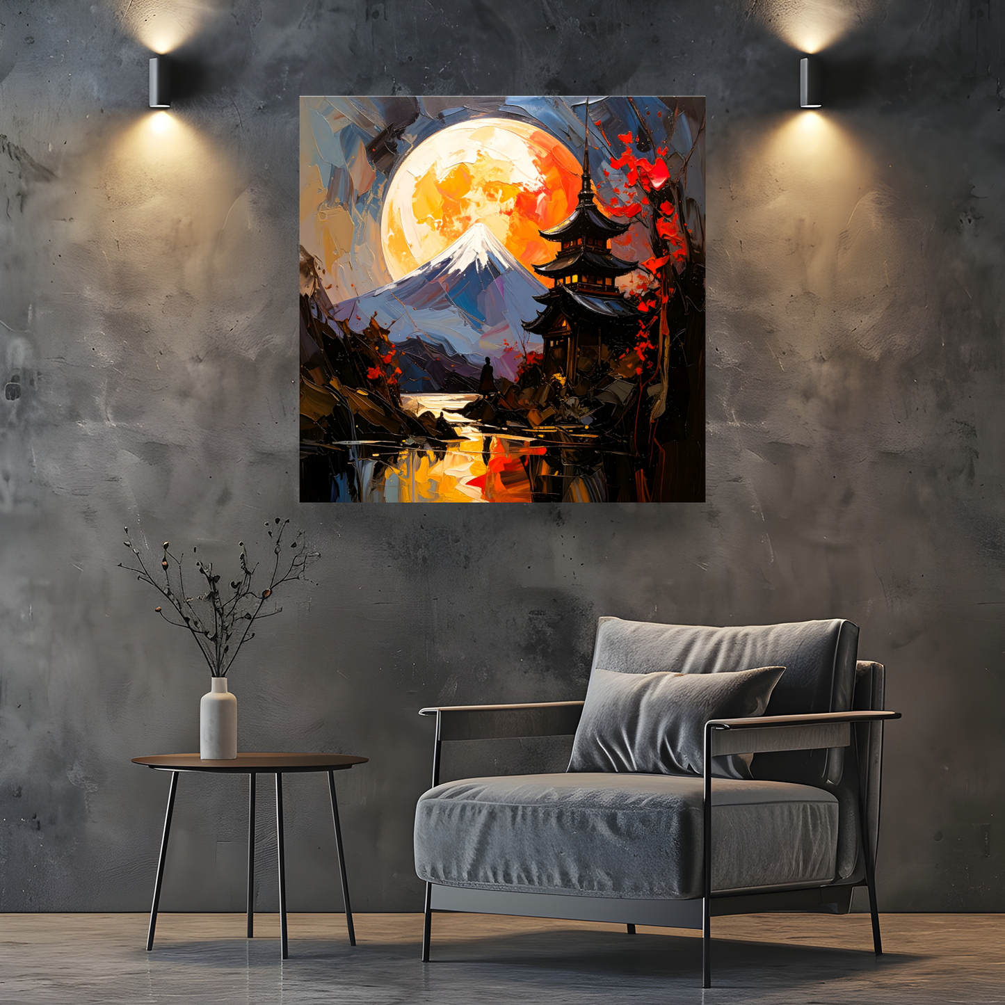 Japanese Landscape 8, Canvas Wall Art, Unique Image, Vivid Colours, Great Gift Ideas, Perfect Wall Décor, A Gift For A Lifetime...