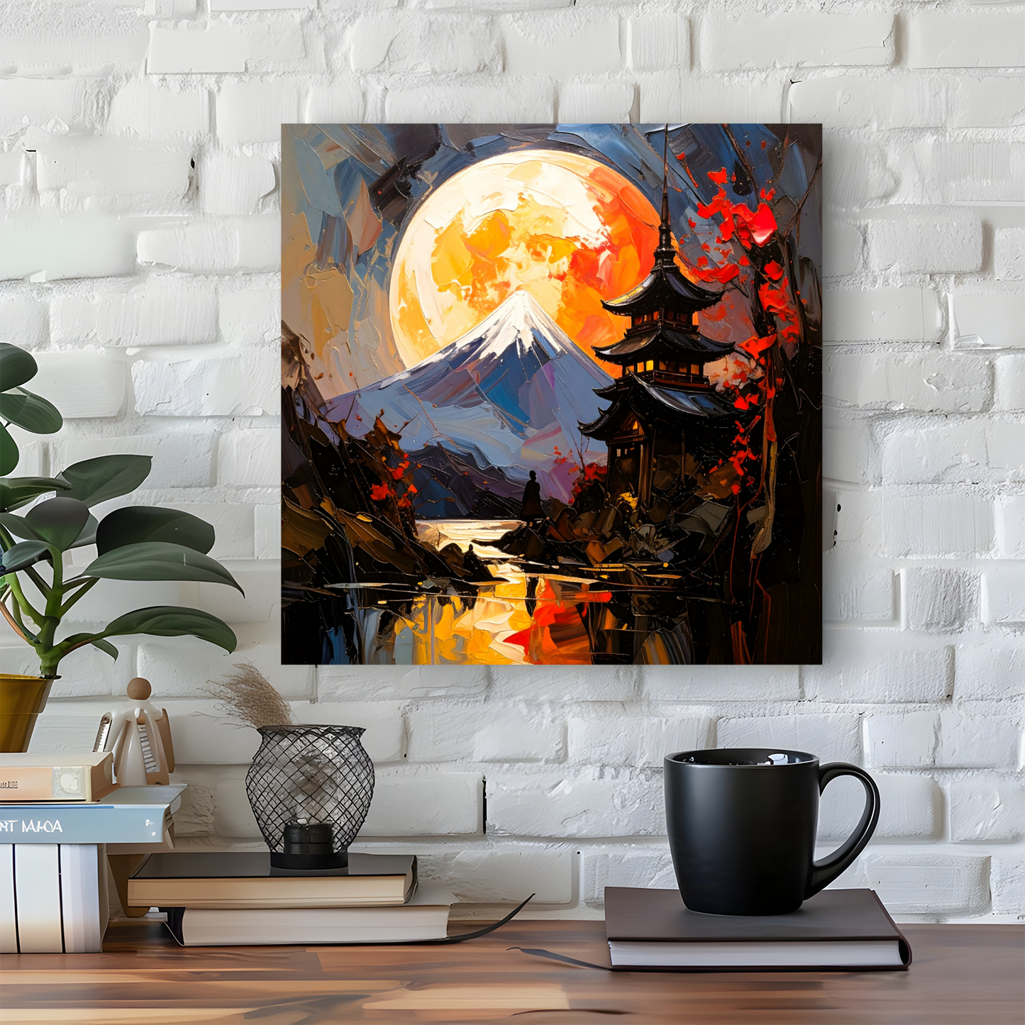 Japanese Landscape 8, Canvas Wall Art, Unique Image, Vivid Colours, Great Gift Ideas, Perfect Wall Décor, A Gift For A Lifetime...