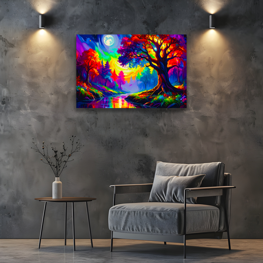 LunaScape 1, Printed On High Quality Canvas, Vibrant Colours, Unique Print, An Enduring Gift...