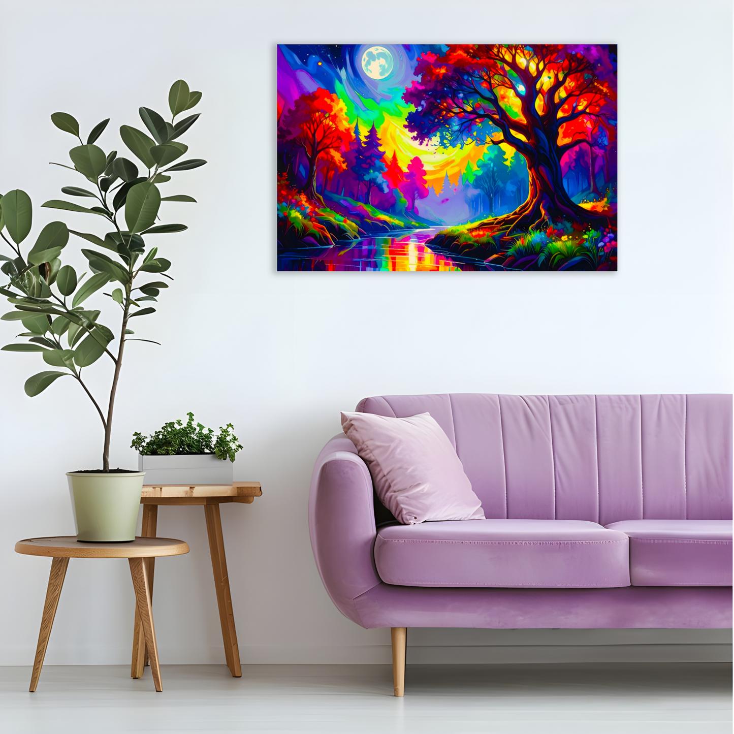 LunaScape 1, Canvas Wall Art, Unique Image, Vivid Colours, Perfect Wall Décor, A Gift For A Lifetime...