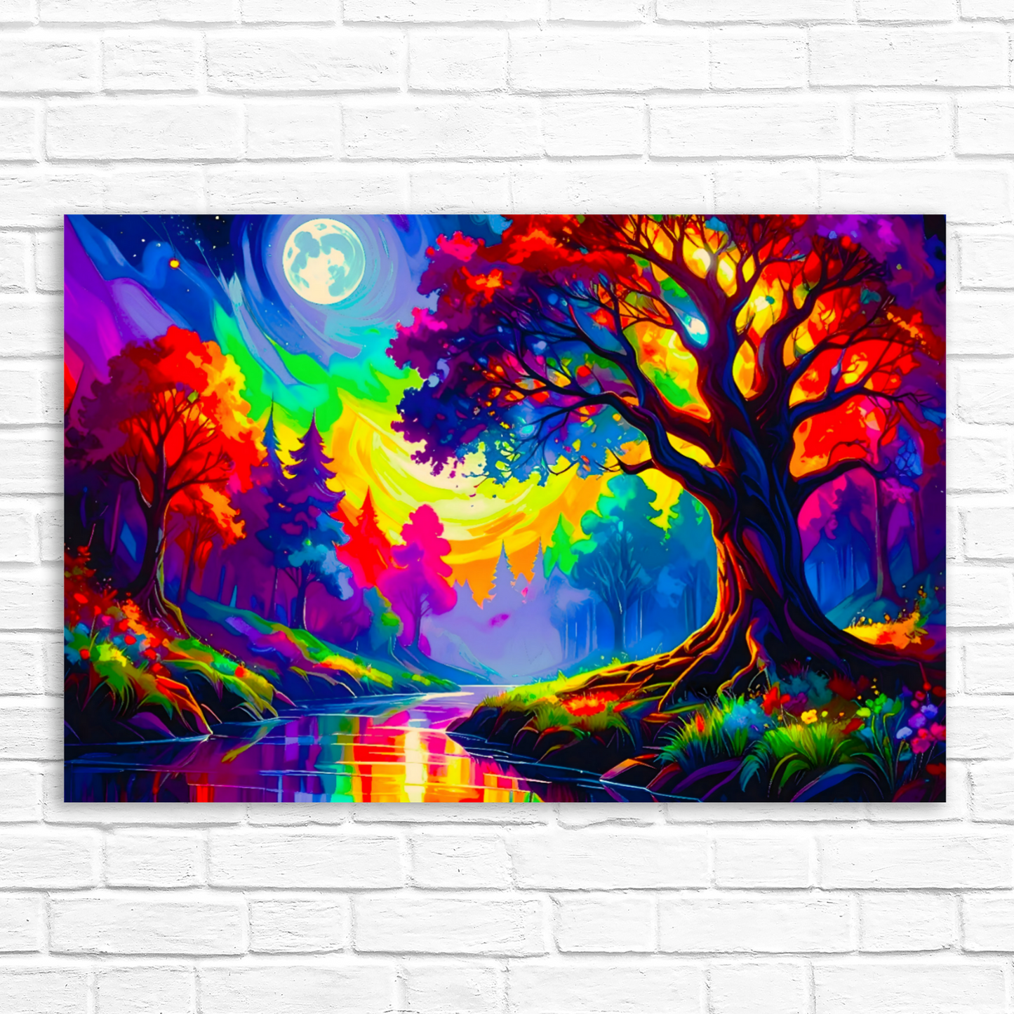LunaScape 1, Canvas Wall Art, Unique Image, Vivid Colours, Perfect Wall Décor, A Gift For A Lifetime...
