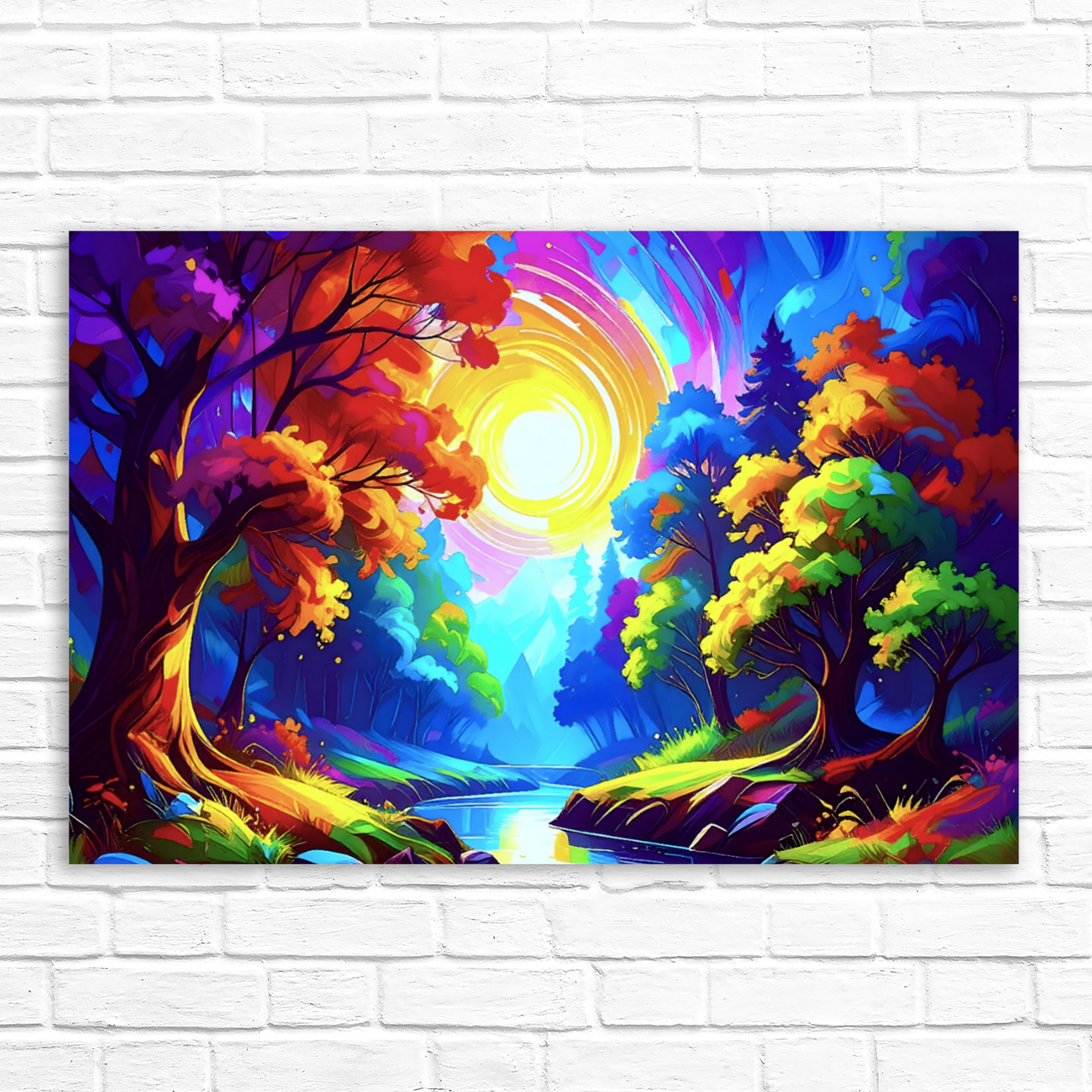LunaScape 3, Canvas Wall Art, Vivid Colours, Unique Image, Great Gift Idea, Art Is A gift For A Lifetime...
