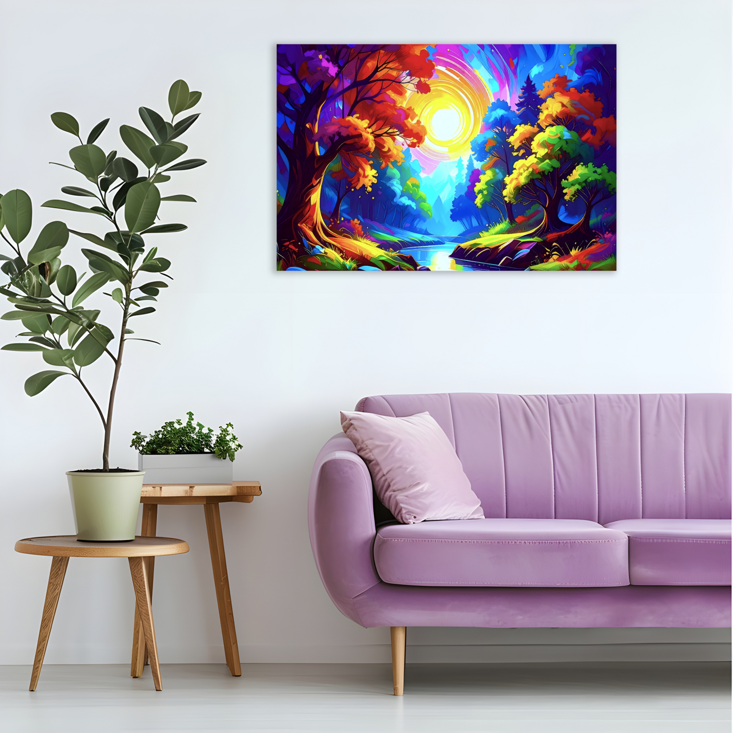 LunaScape 3, Canvas Wall Art, Vivid Colours, Unique Image, Great Gift Idea, Art Is A gift For A Lifetime...