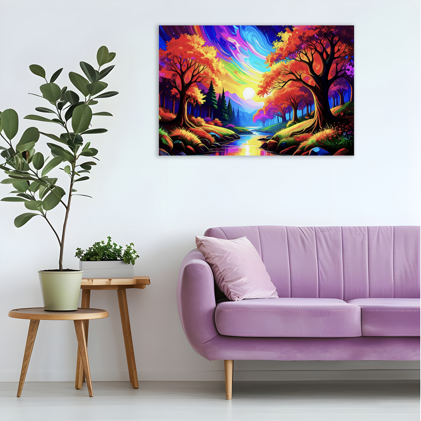 LunaScape 4, Canvas Wall Art, Vivid Colours, Unique Image, Great Gift Idea, Art Is A gift For A Lifetime...