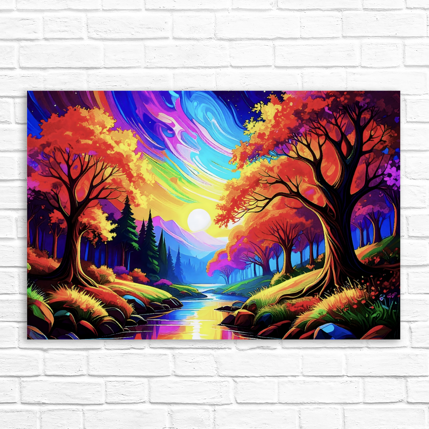LunaScape 4, Canvas Wall Art, Vivid Colours, Unique Image, Great Gift Idea, Art Is A gift For A Lifetime...