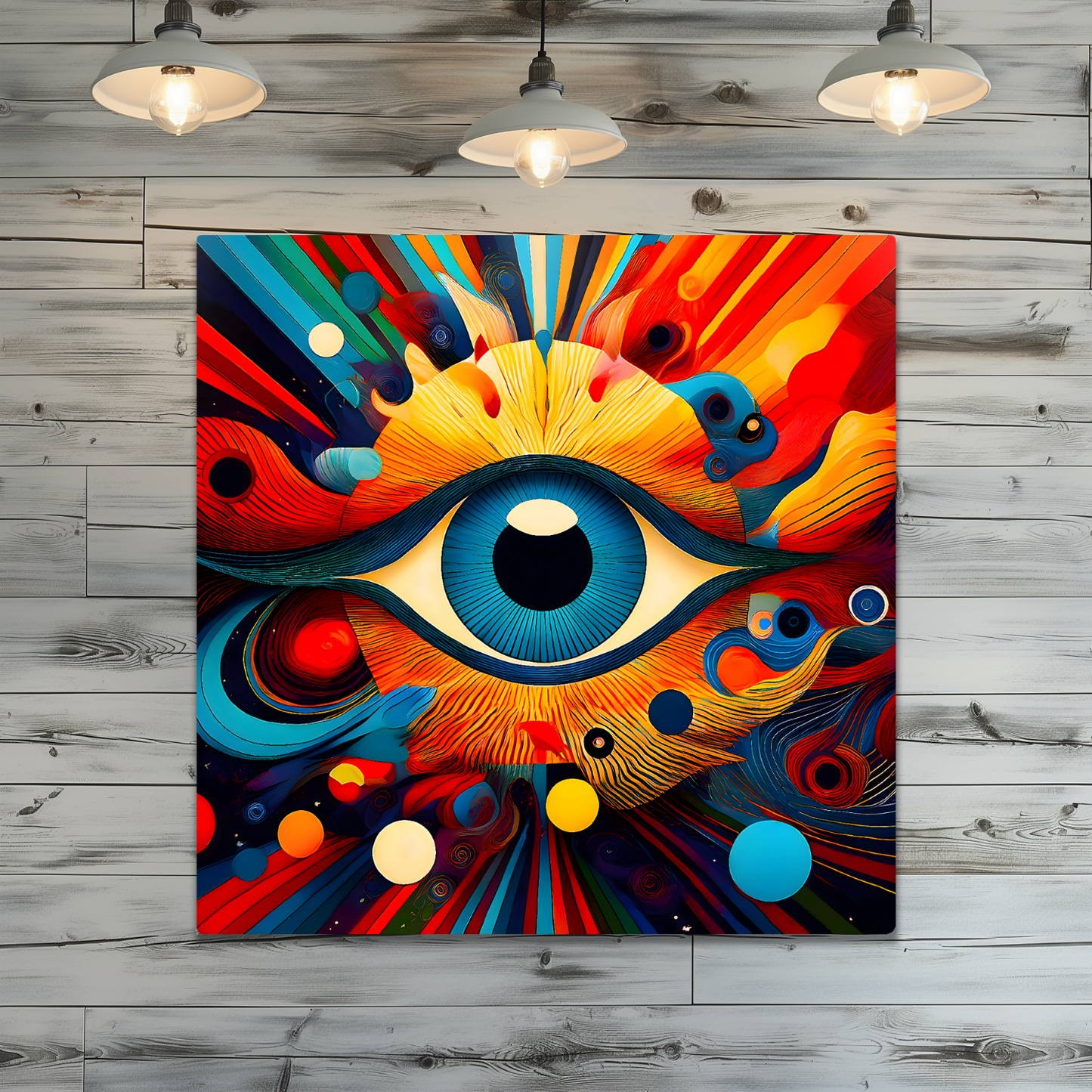 The Eye, Printed On High Gloss Aluminium To Enhance Colour And Detail, Very Unique Image, Art A Gift For A Lifetime...
