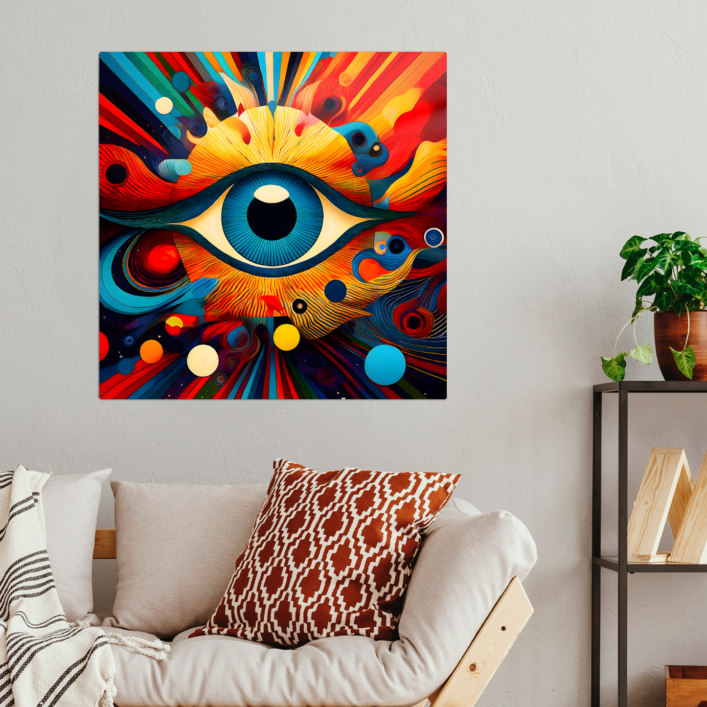 The Eye, Printed On High Gloss Aluminium To Enhance Colour And Detail, Very Unique Image, Art A Gift For A Lifetime...