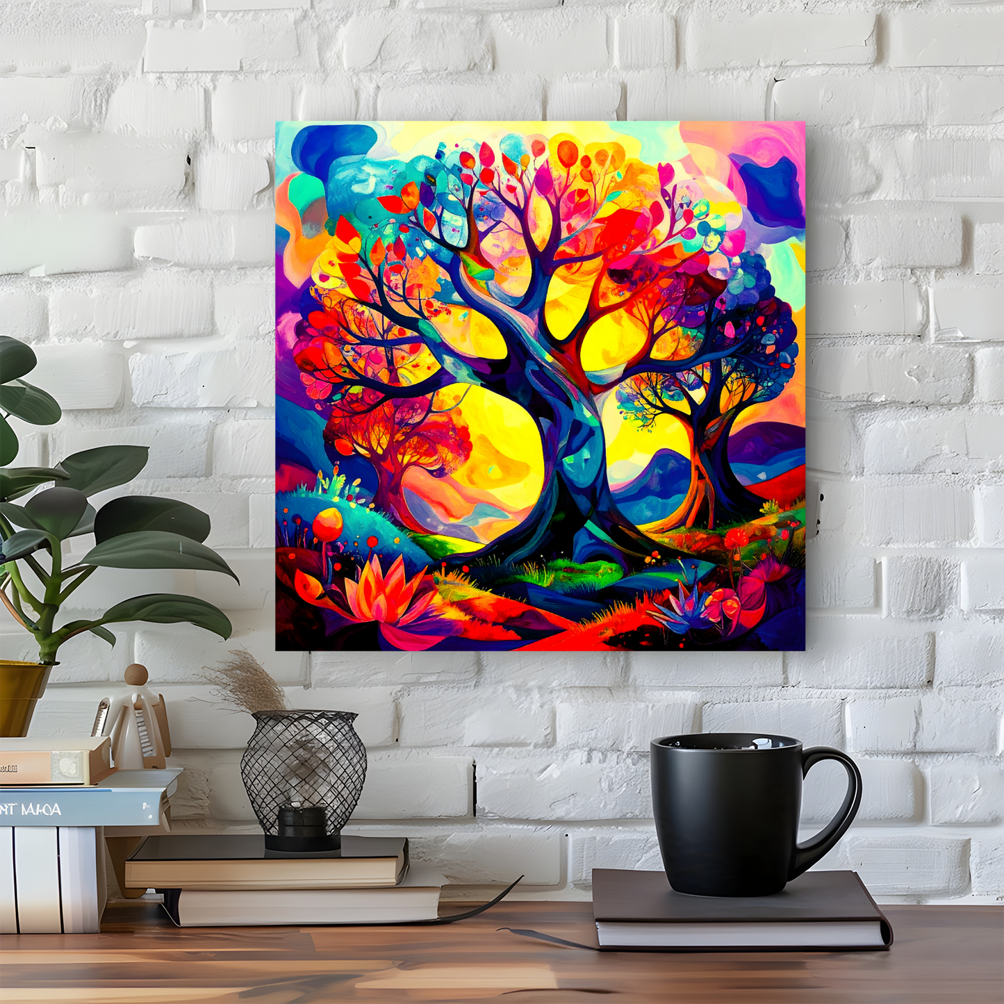 Amazing Trees 1, Print On Canvas, Vivid Colours, Art Prints, Unique Images, Distinctive Artwork, Art Is A Gift For A Lifetime...