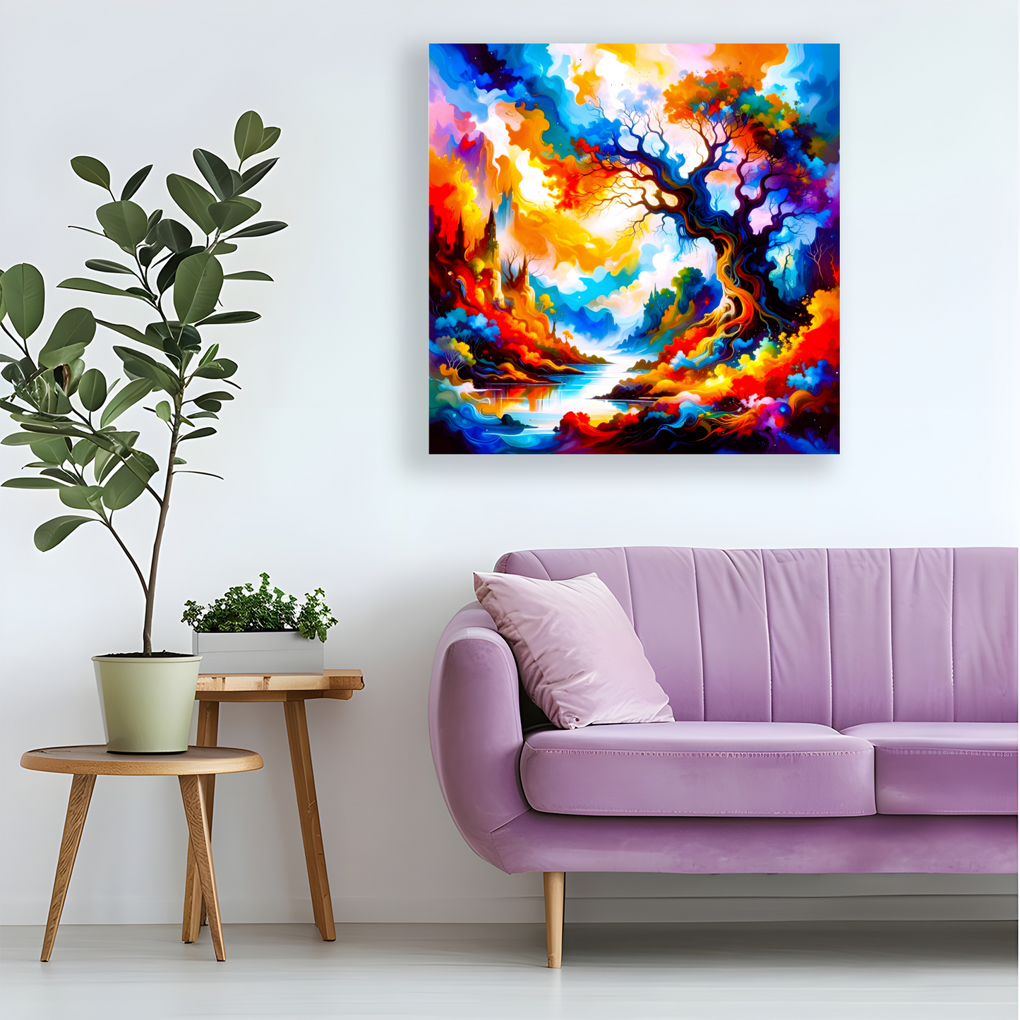 Amazing Trees 2, Print On Canvas, Vivid Colours, Art Prints, Unique Images, Distinctive Artwork, Art Is A Gift For A Lifetime...