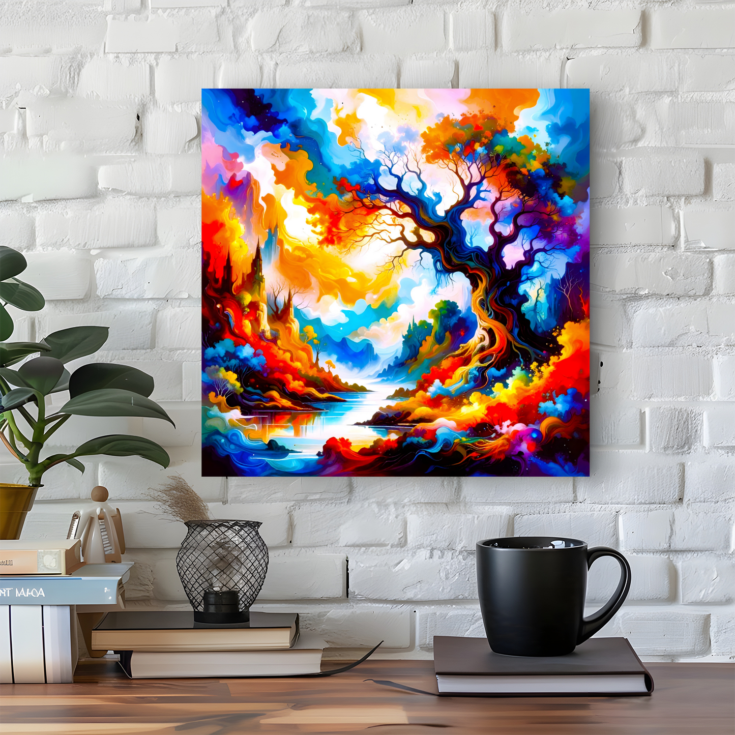 Amazing Trees 2, Print On Canvas, Vivid Colours, Art Prints, Unique Images, Distinctive Artwork, Art Is A Gift For A Lifetime...
