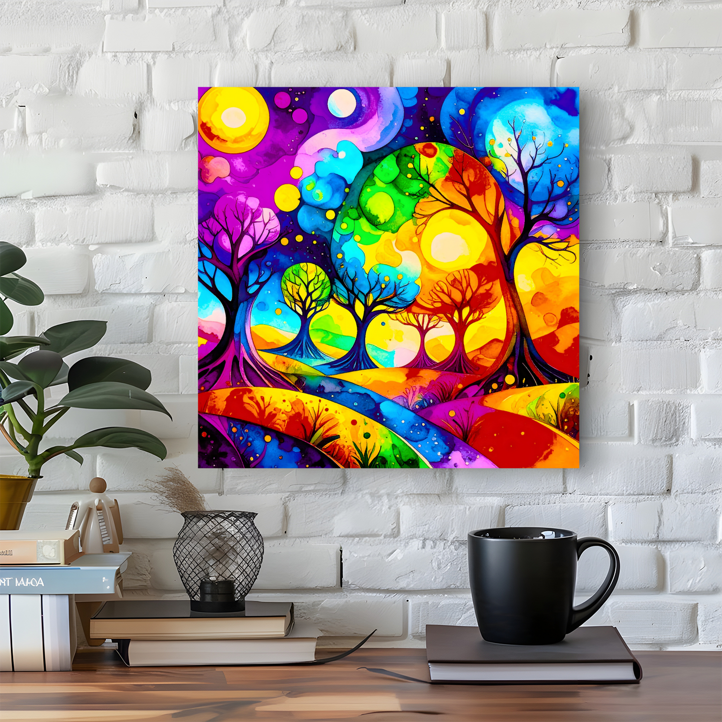 Amazing Trees 3, Print On Canvas, Vivid Colours, Art Prints, Unique Images, Distinctive Artwork, Art Is A Gift For A Lifetime...