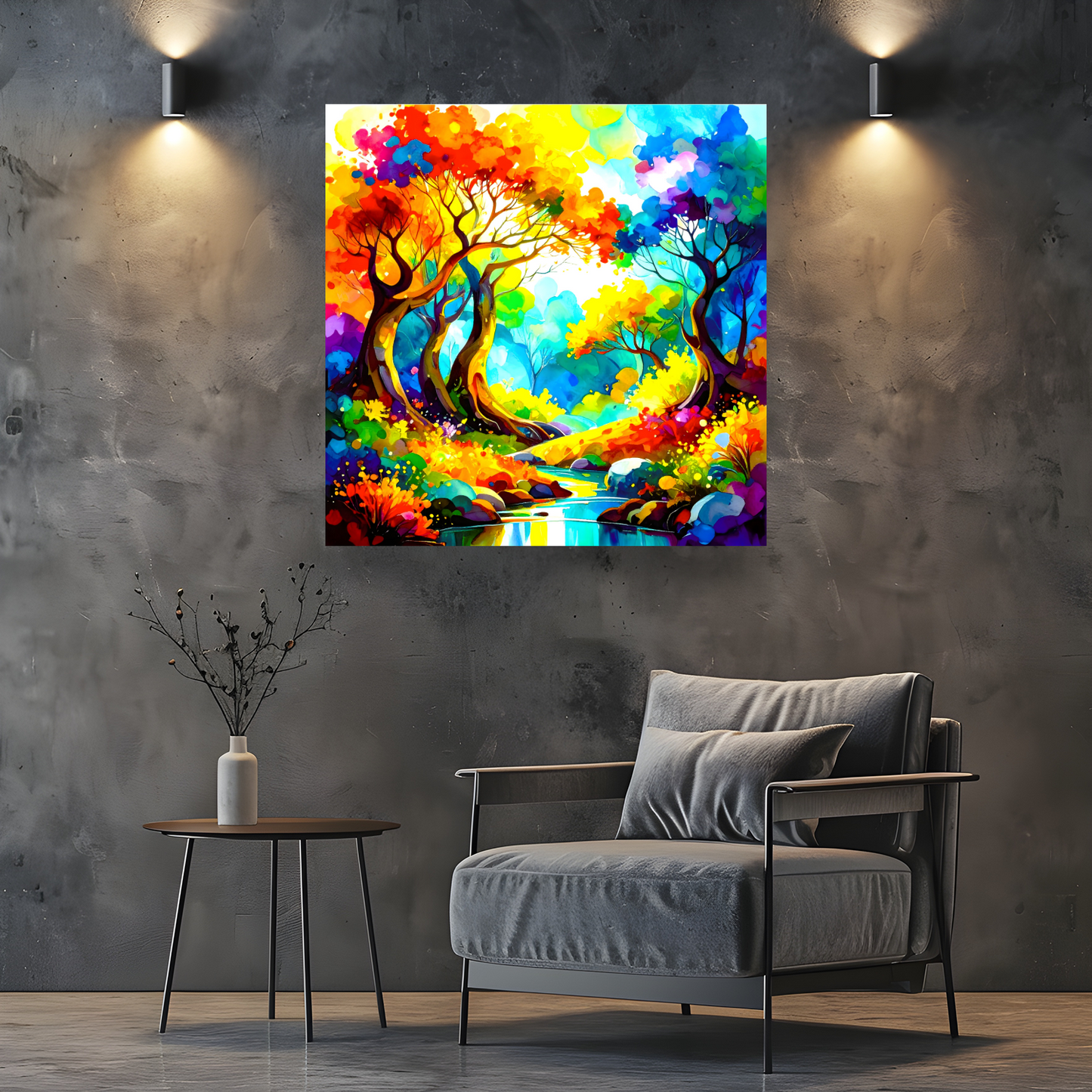 Amazing Trees 4, Print On Canvas, Vivid Colours, Art Prints, Unique Images, Distinctive Artwork, Art Is A Gift For A Lifetime...