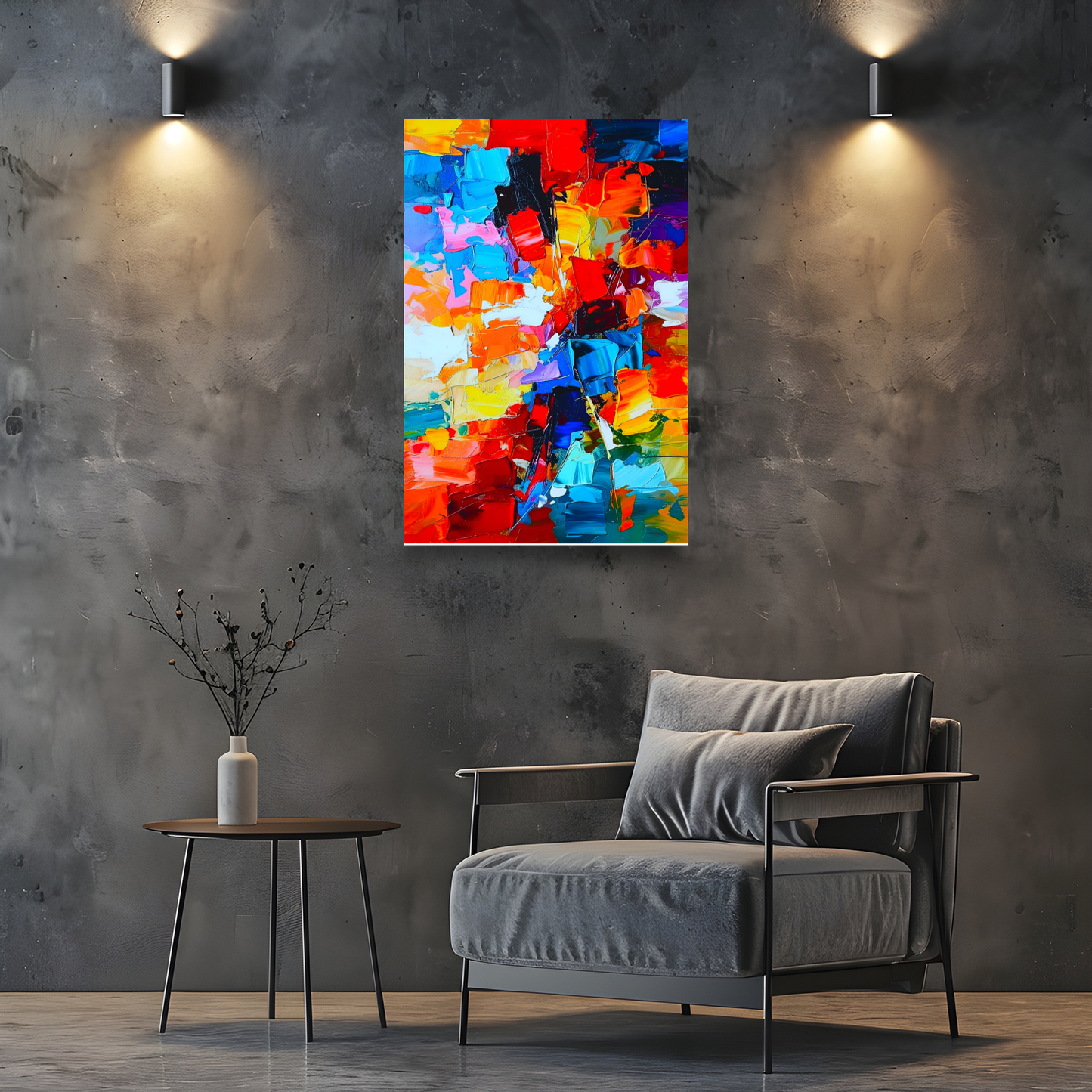Abstract Print 1, Printed On Canvas, Vivid Colours, Art Prints, Box Canvas, Unique Images, A Gift To Last A Lifetime...
