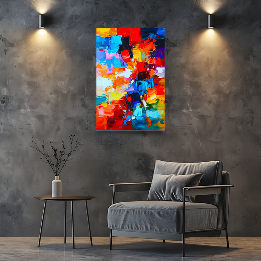 Abstract Print 1, Printed On Canvas, Vivid Colours, Art Prints, Box Canvas, Unique Images, A Gift To Last A Lifetime...