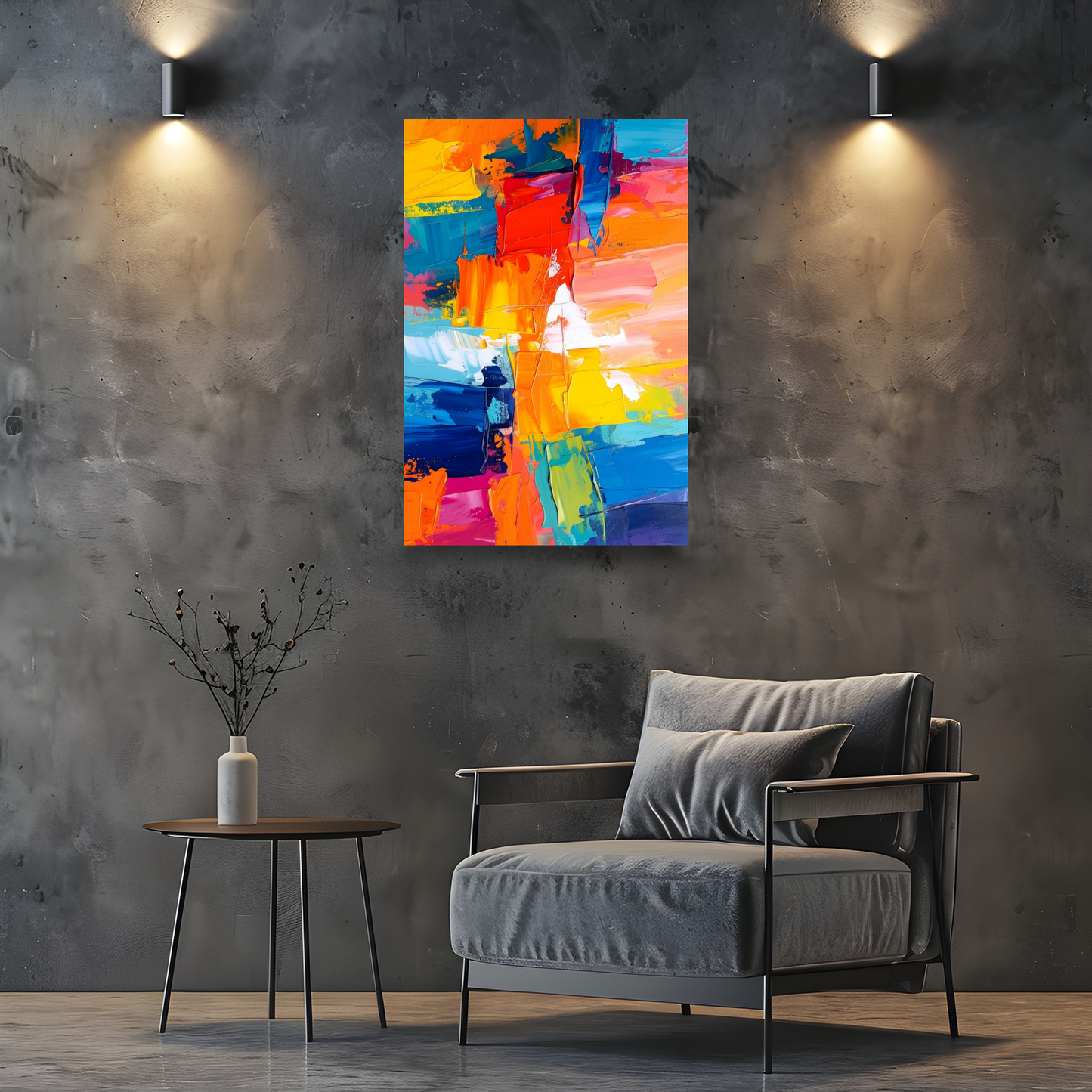 Abstract Print 2, Printed On Canvas, Vivid Colours, Art Prints, Box Canvas, Unique Images, A Gift To Last A Lifetime...