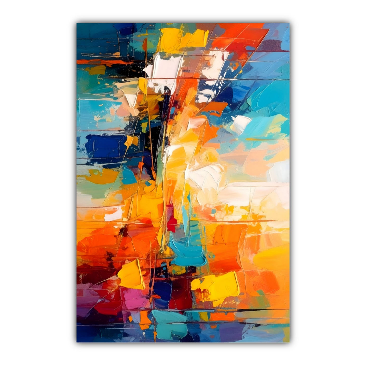 Abstract Print 3, Printed On Canvas, Vivid Colours, Art Print, Box Canvas, Unique Images, A Gift To Last A Lifetime...
