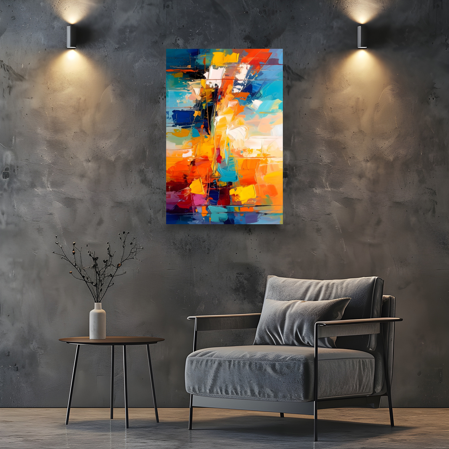 Abstract Print 4, Printed On Canvas, Vivid Colours, Art Prints, Box Canvas, Unique Images, A Gift To Last A Lifetime...