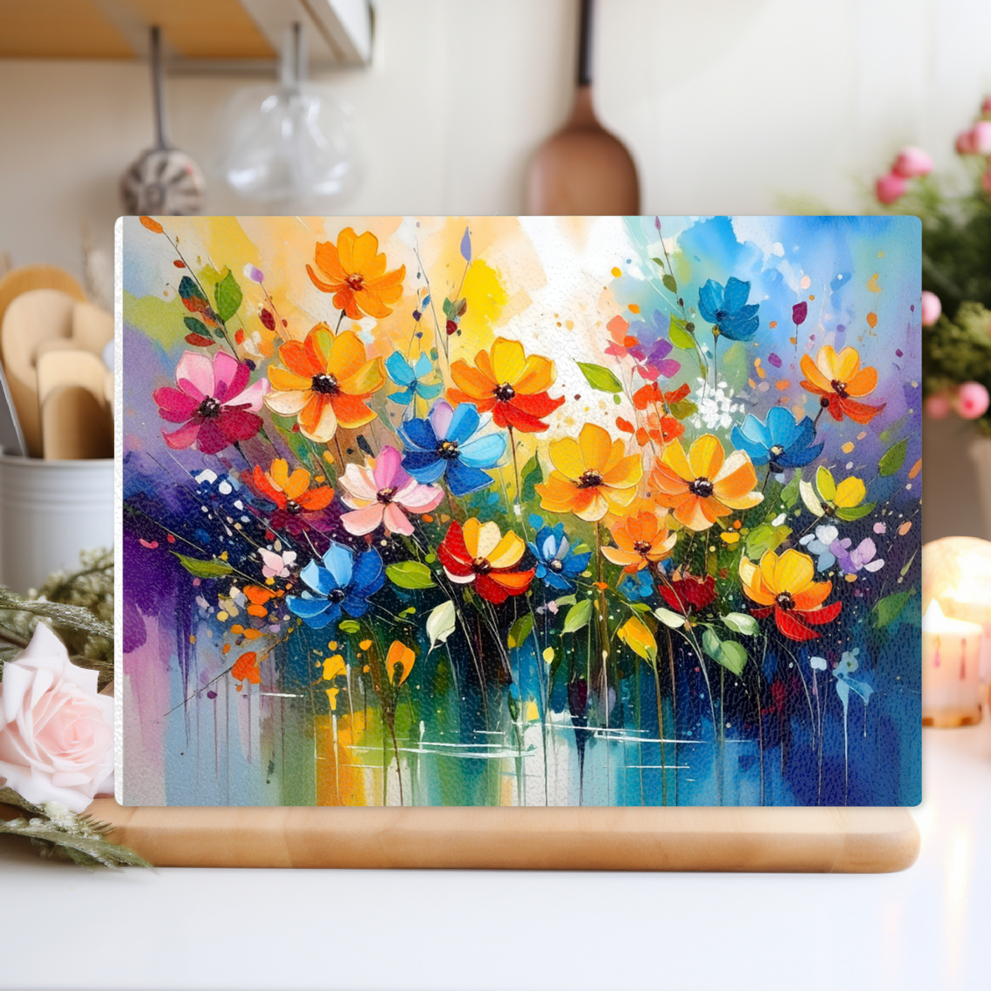 Glass Chopping Board CB5, Heat Resistant, Textured Surface, Available In 2 Sizes...