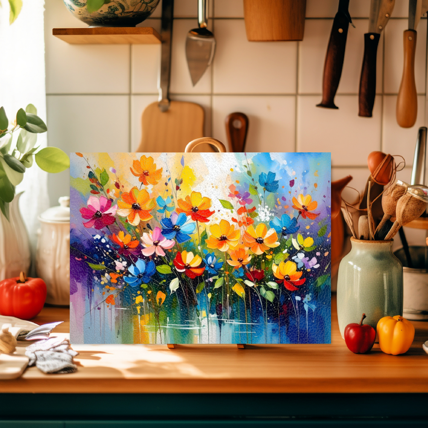 Glass Chopping Board CB5, Heat Resistant, Textured Surface, Available In 2 Sizes...