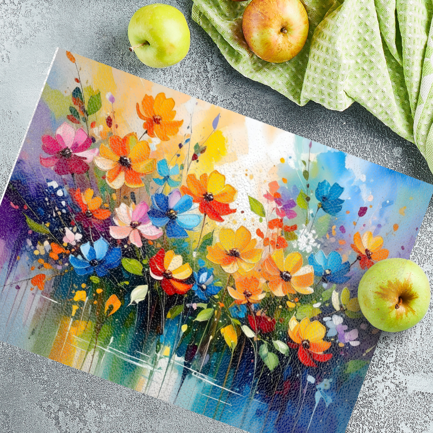 Glass Chopping Board CB5, Heat Resistant, Textured Surface, Available In 2 Sizes...