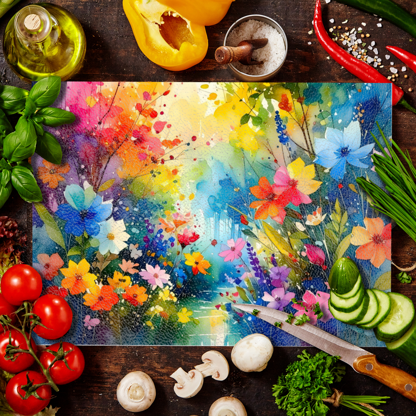 Glass Chopping Board CB6, Heat Resistant, Textured Surface, Available In 2 Sizes...