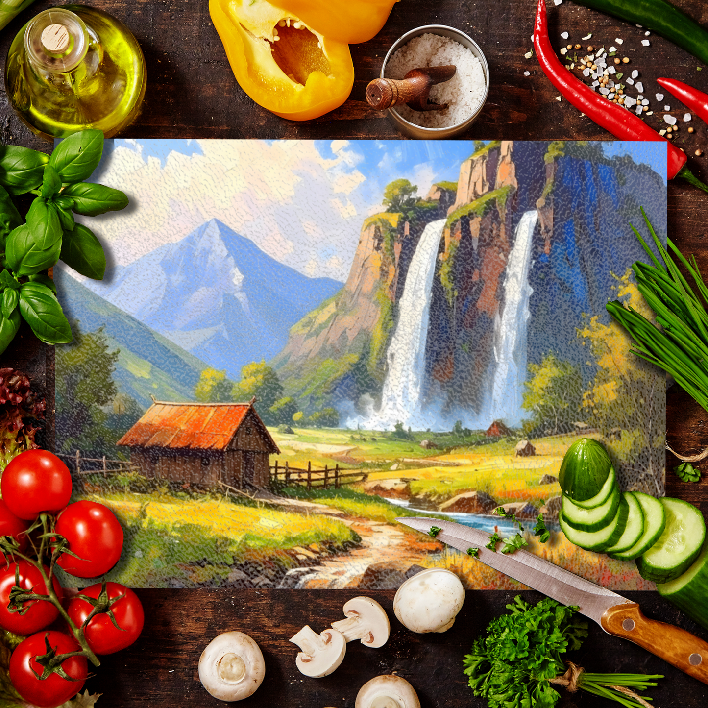 Glass Chopping Board CB8, Heat Resistant, Textured Surface, Available In 2 Sizes...