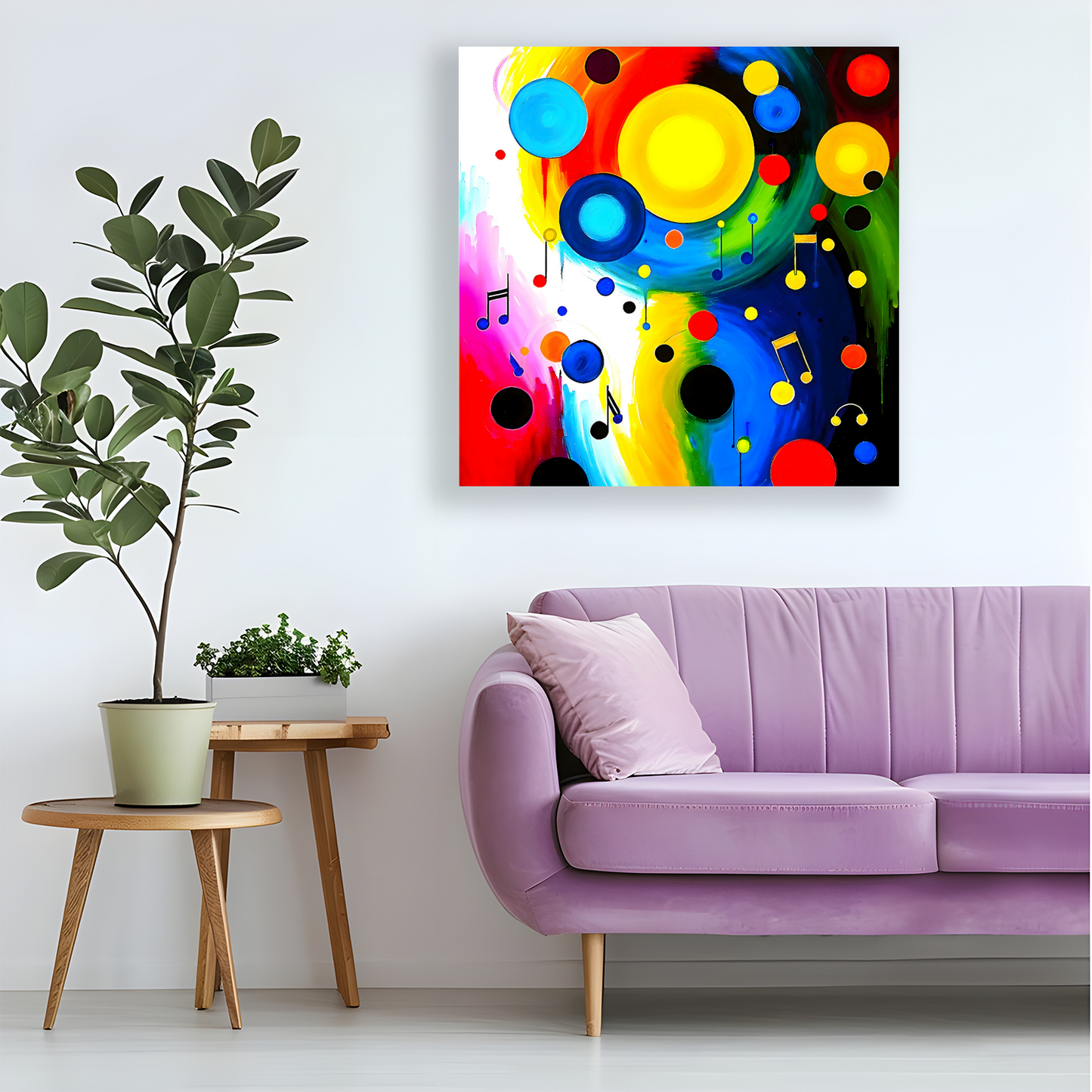 Abstract Circles 2, Printed On Canvas, Vivid Colours, Art Prints, Box Canvas, Unique Images, A Gift To Last A Lifetime...