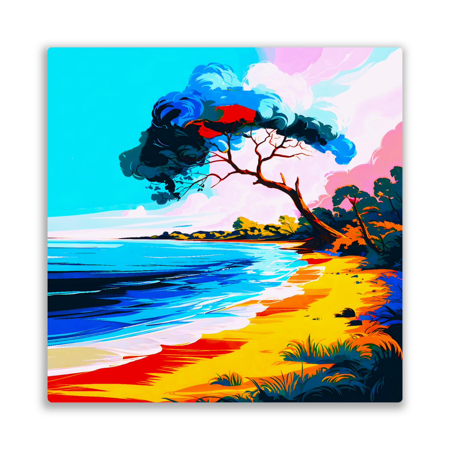 Tropical Beach 3, Printed On High Gloss Aluminium To Enhance Colours And Detail, Unique Images, A Gift To Last A Lifetime...