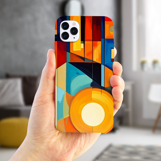 Abstract 1, Slim Gloss Phone Case, Full Wrap Technology, Crafted From Premium Polycarbonate, Vivid Colours, Unique Image...