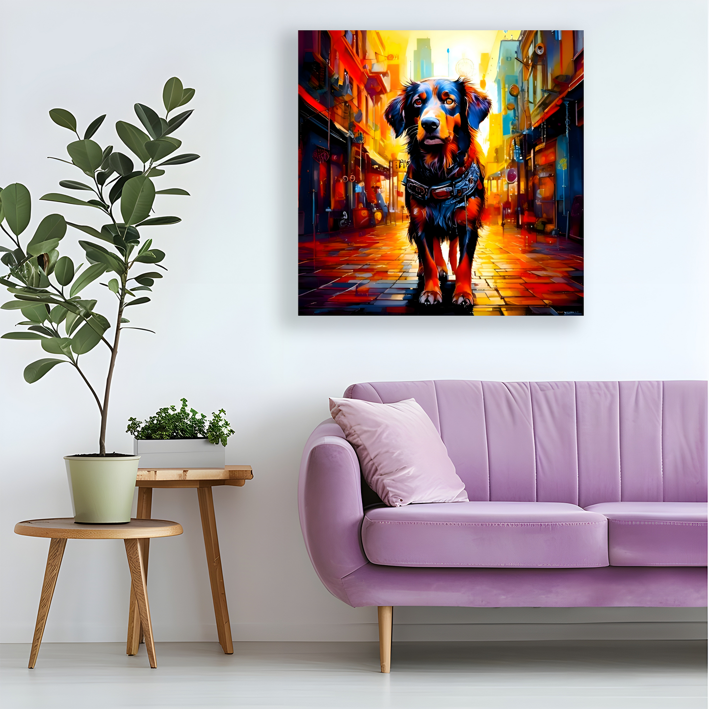 Street Dog 1, Printed On Canvas, Vivid Colours, Box Canvas, Unique Images, A Gift To Last A Lifetime...