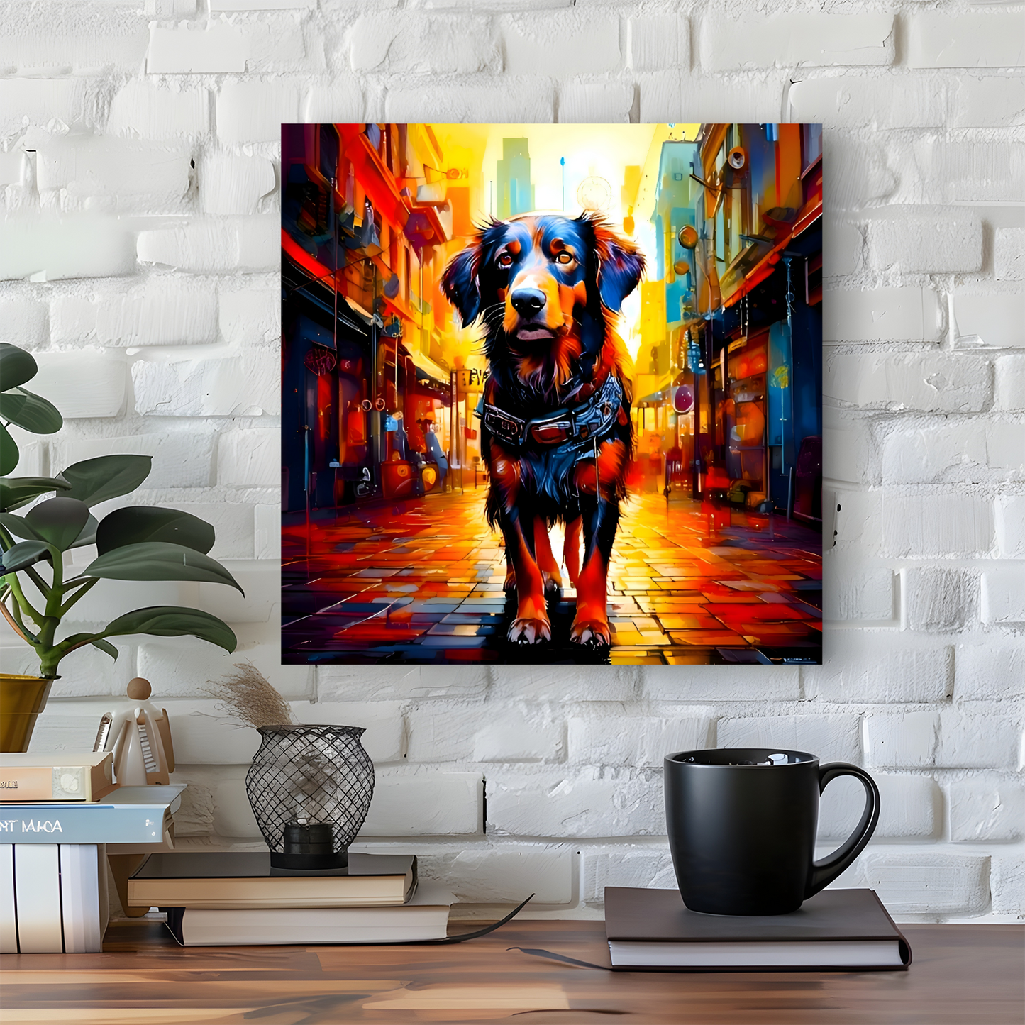 Street Dog 1, Printed On Canvas, Vivid Colours, Box Canvas, Unique Images, A Gift To Last A Lifetime...