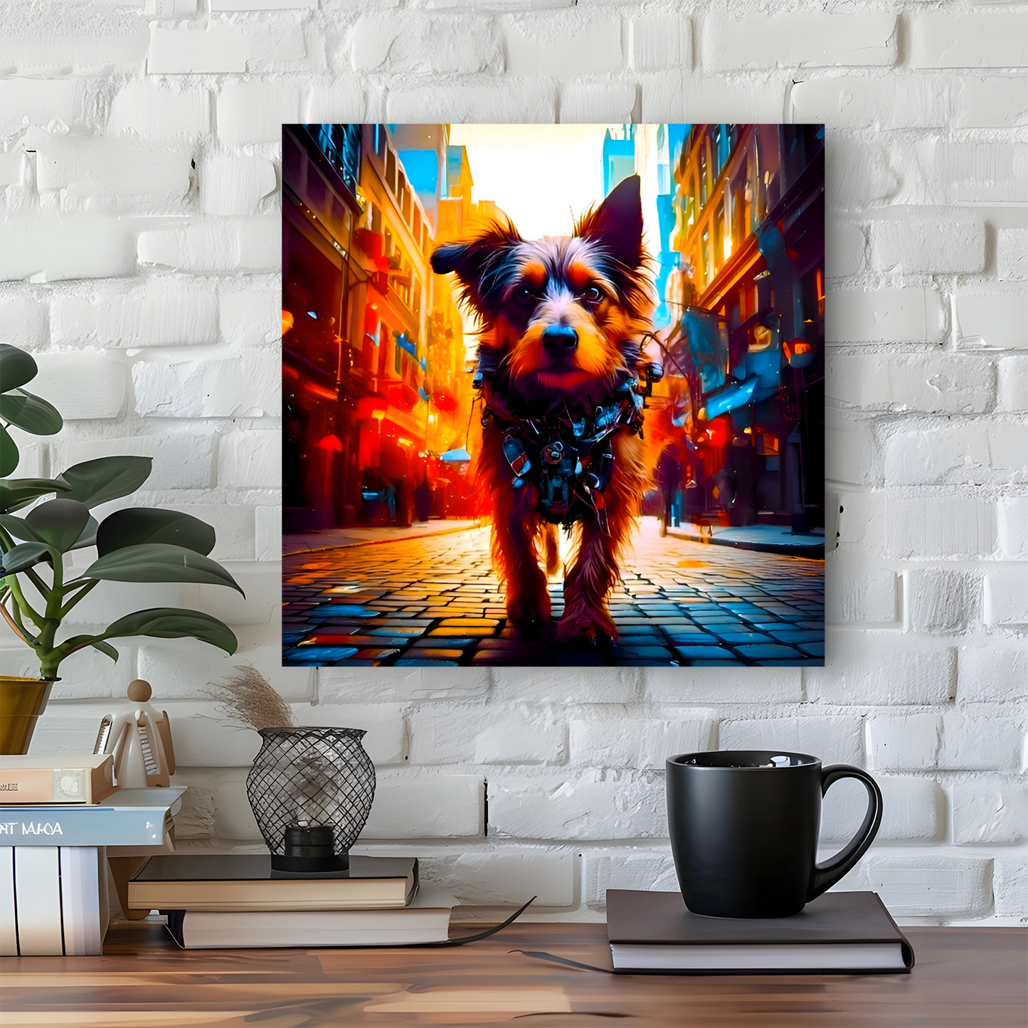 Street Dog 3, Printed On Canvas, Vivid Colours, Box Canvas, Unique Images, A Gift To Last A Lifetime...