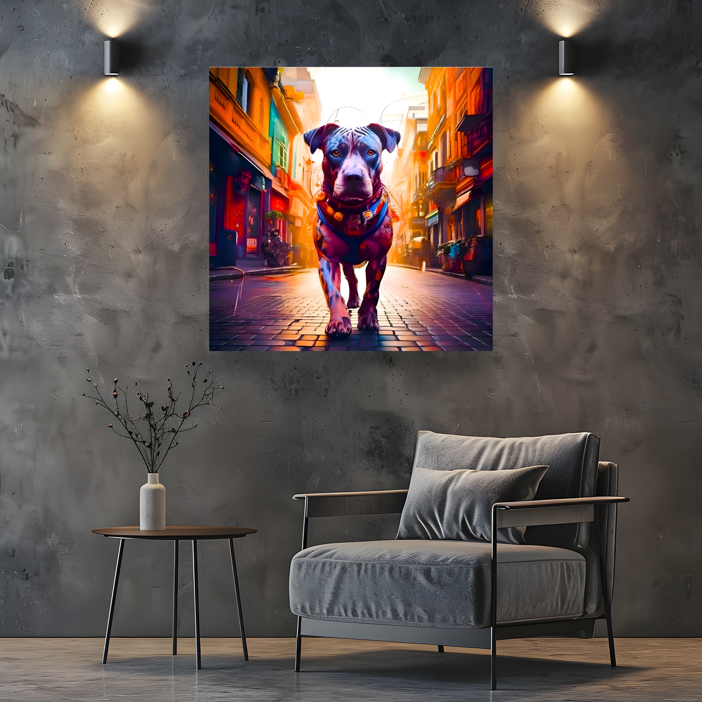 Street Dog 5, Printed On Canvas, Vivid Colours, Box Canvas, Unique Images, A Gift To Last A Lifetime...